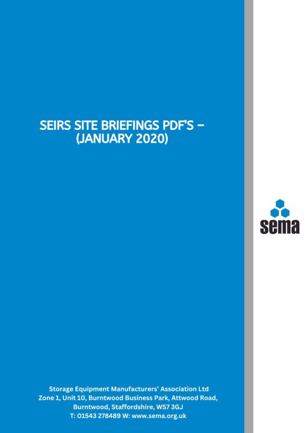SEIRS Site Briefings PDF’s – (January 2020) SEIRS Site Briefings - (January 2020) - PDF only