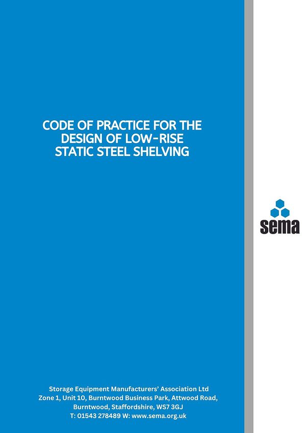 Code of Practice for the Design of Low Rise Static Steel Shelving (2024) - PDF only