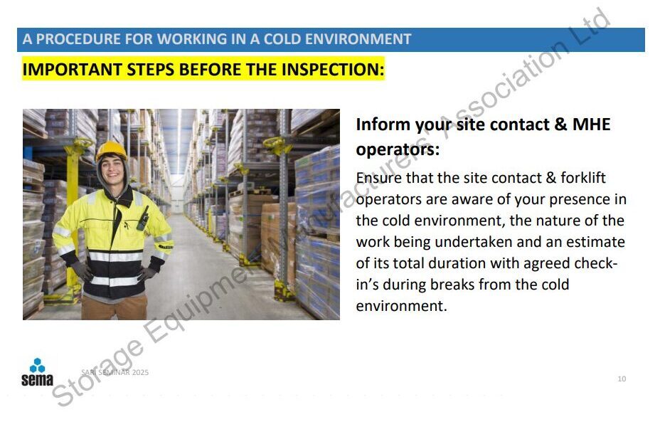 Working in a cold environment