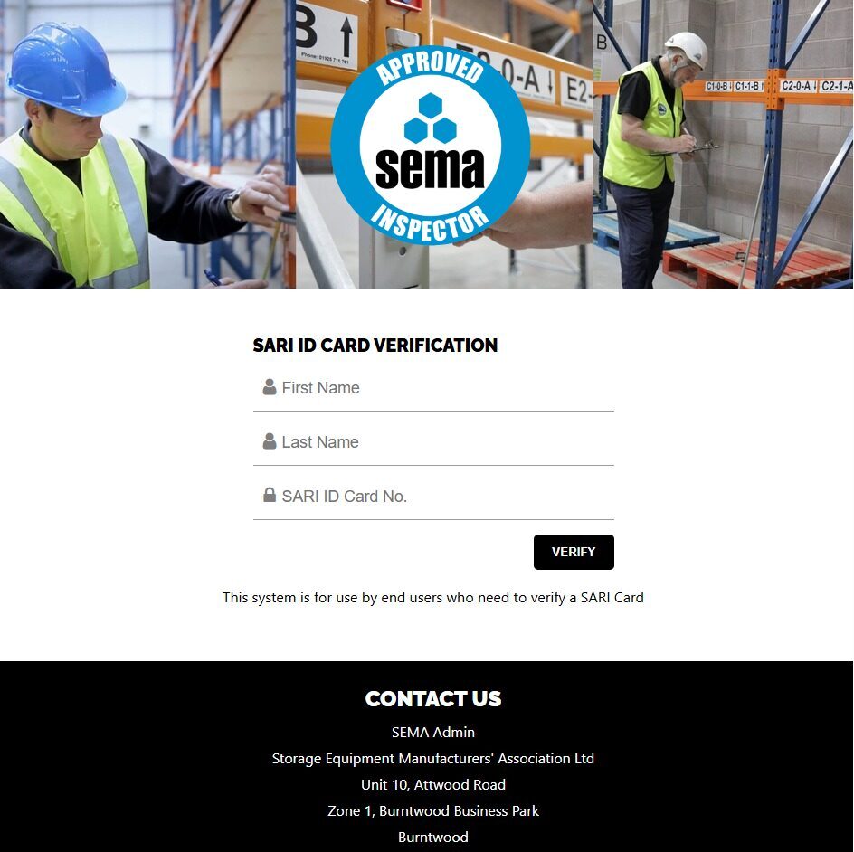 SARI Verification Website